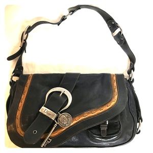 CHRISTIAN DIOR Gaucho Saddle bag.